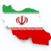 Iran flag, map - shutterstock_145681526
