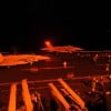 Night launch of F-18 jets, September 2014, Operation Inherent Resolve