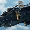 AV-8B Harrier II receives fuel over Iraq (Inherent Resolve)