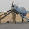 MQ-1C Gray Eagle drone at Al Asad Air Base, Iraq (Inherent Resolve)