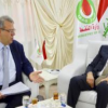 Oil Minister Al-Luiebi meets with Kati Al-Juboori, CEO of Lukoil, 070218