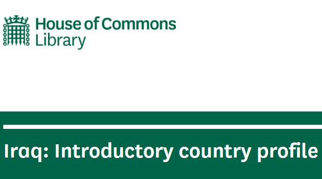 Iraq: Introductory Country Profile from UK Parliament